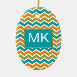 De Trillende StammenZigzag van de pauw Keramisch Ornament