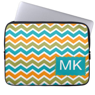 De Trillende StammenZigzag van de pauw Laptop Sleeve