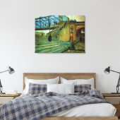De Trinquetaille-brug van Vincent van Gogh Canvas Afdruk (Insitu (Slaapkamer))