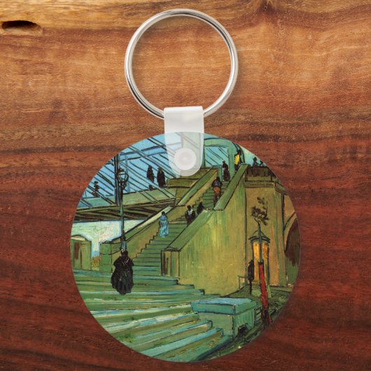 De Trinquetaille-brug van Vincent van Gogh Sleutelhanger (Achterkant)