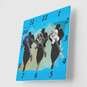 De Trio - Acryl Wandklok (Hoek)