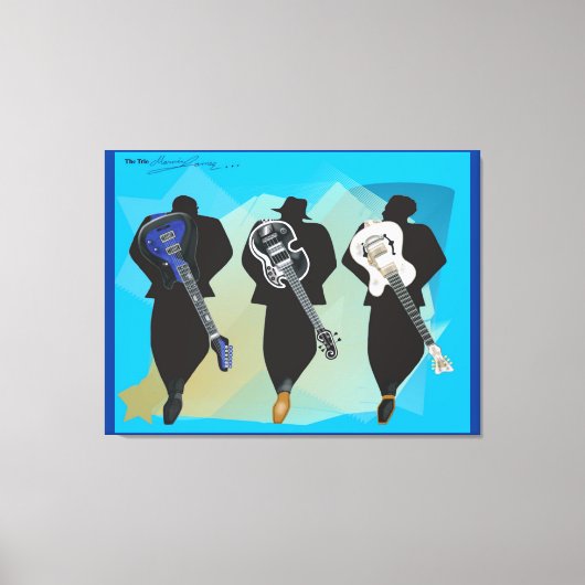 De trio-Verrekte achtergrond van het Canvas (Voorkant)