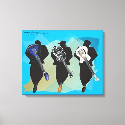 De trio-Verrekte achtergrond van het Canvas Afdruk (Voorkant)