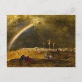 De triomf op Golgotha, 1874, George Inness Feestdagenkaart (Voorkant)