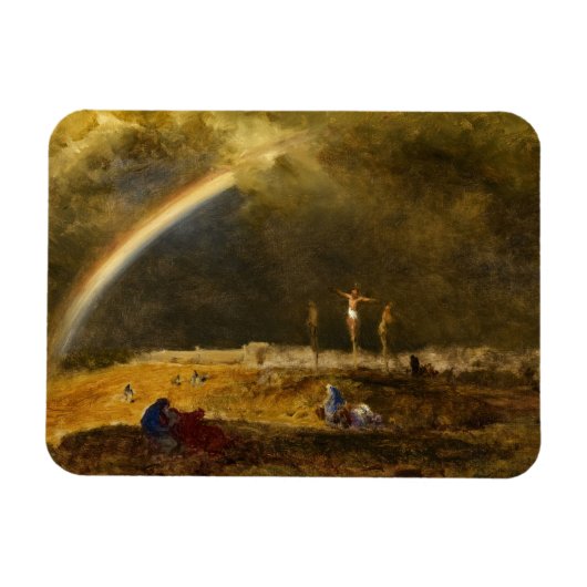 De triomf op Golgotha, 1874, George Inness Magneet (Horizontaal)