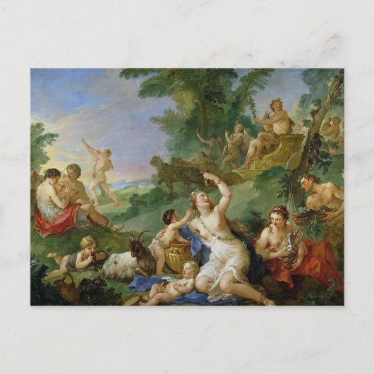 De triomf van Bacchus Briefkaart (Voorkant)