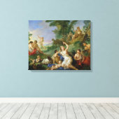 De triomf van Bacchus Canvas Afdruk (Insitu (Houten vloer))