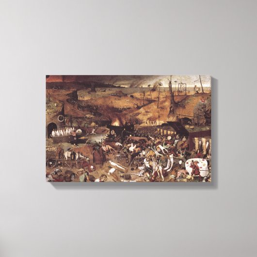 De triomf van de dood door Peter Bruegel Canvas Afdruk (Voorkant)