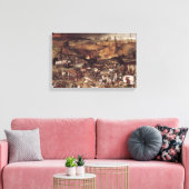 De triomf van de dood door Peter Bruegel Canvas Afdruk (Insitu (Woonkamer))