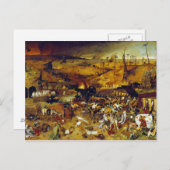 De triomf van de dood door Pieter Bruegel de Ouder Briefkaart (Voorkant / Achterkant)