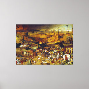 De triomf van de dood door Pieter Bruegel de Ouder Canvas Afdruk