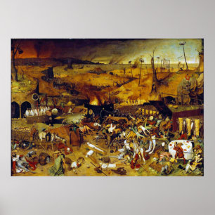 De triomf van de dood door Pieter Bruegel de Ouder Poster