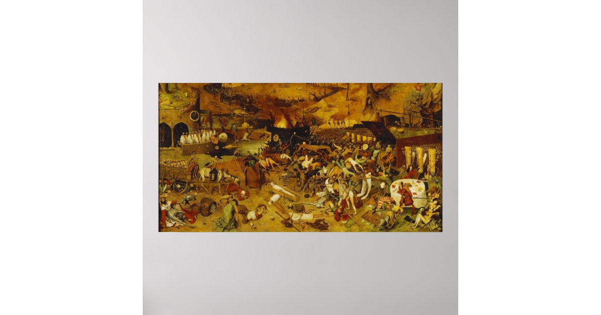 De triomf van de dood door Pieter Bruegel de Ouder Poster | Zazzle.nl