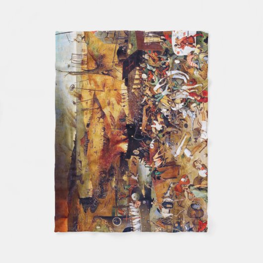 De triomf van de dood, Pieter Bruegel Fleece Deken (Voorkant)