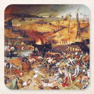 De triomf van de dood, Pieter Bruegel Kartonnen Onderzetters