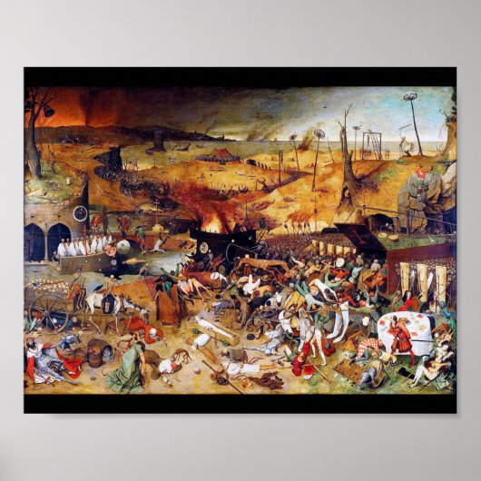 De triomf van de dood, Pieter Bruegel Poster (Voorkant)