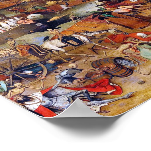 De triomf van de dood, Pieter Bruegel Poster (Hoek)