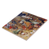 De triomf van de dood, Pieter Bruegel Tegeltje (Zijkant)