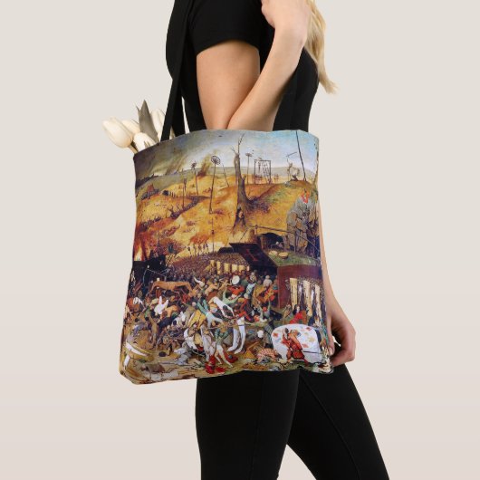 De triomf van de dood, Pieter Bruegel Tote Bag (Dichtbij)