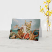 De triomf van de marinier Venus | Sebastiano Ricci Kaart (Gele Bloem)