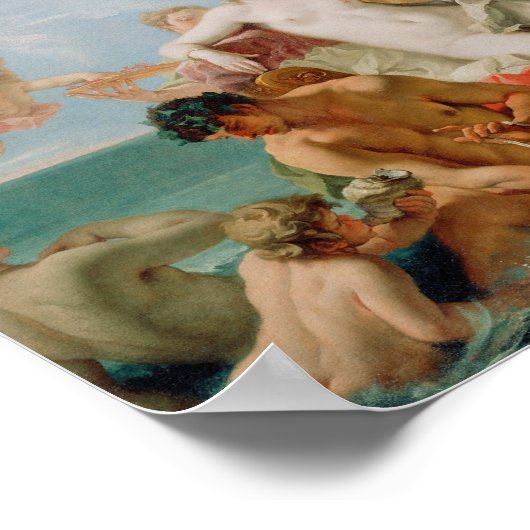 De triomf van de marinier Venus | Sebastiano Ricci Poster (Hoek)