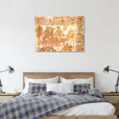 De triomf van Dionysus Canvas Afdruk (Insitu (Slaapkamer))