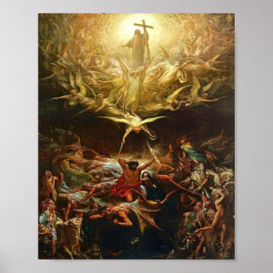 De triomf van het christendom door Gustave Dore Poster