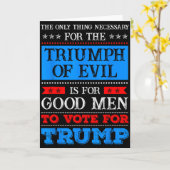 De triomf van het kwaad Anti Trump Kaart (Gele Bloem)