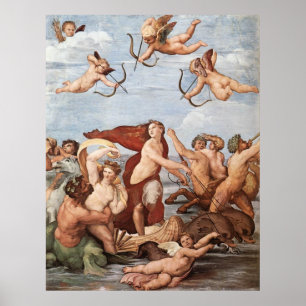 De triomf van het Poster van Galatea