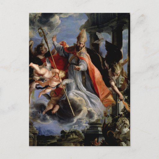 De triomf van St. Augustine 1664 Briefkaart (Voorkant)