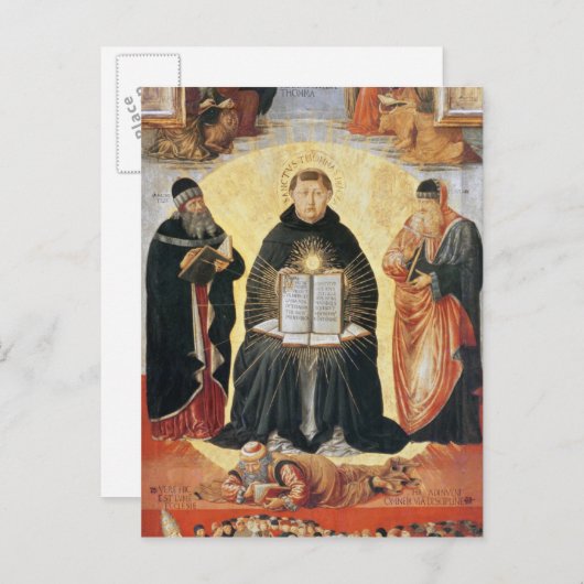 De triomf van St. Thomas Aquinas Briefkaart (Voorkant / Achterkant)