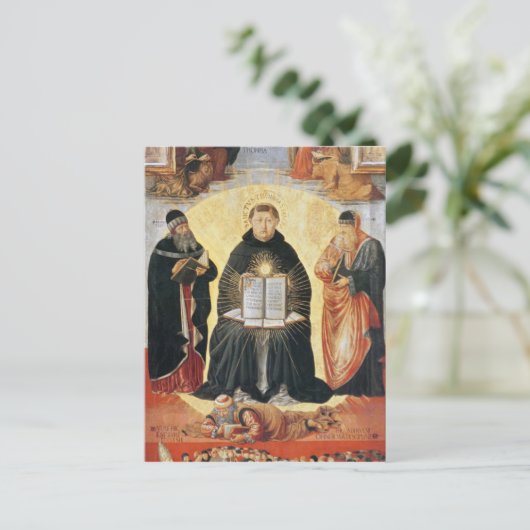 De triomf van St. Thomas Aquinas Briefkaart (Staand voorkant)