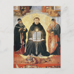 De triomf van St. Thomas Aquinas Briefkaart