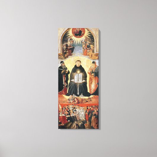 De triomf van St. Thomas Aquinas Canvas Afdruk (Voorkant)