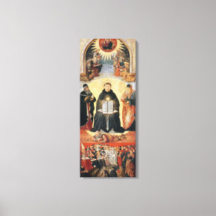 De triomf van St. Thomas Aquinas Canvas Afdruk
