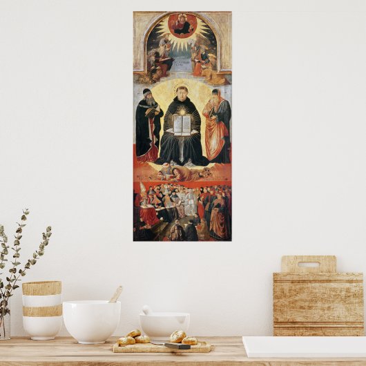 De triomf van St. Thomas Aquinas Poster (Keuken)