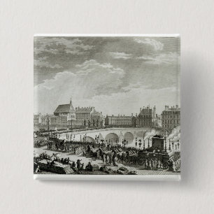 De triomf van Voltaire Vierkante Button 5,1 Cm