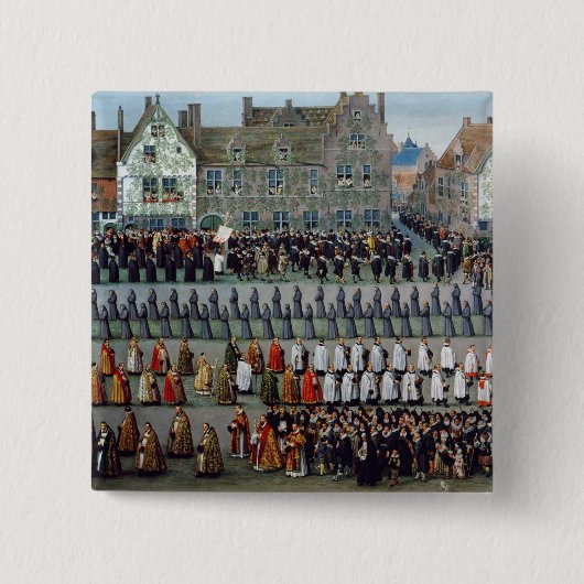 De triomf vierkante button 5,1 cm (Voorkant)