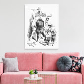 De Triple Alliance uit 'Bismarck' Canvas Afdruk (Insitu (Woonkamer))