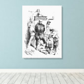 De Triple Alliance uit 'Bismarck' Canvas Afdruk (Insitu (Houten vloer))