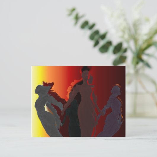 De Triple Goddess Briefkaart (Staand voorkant)