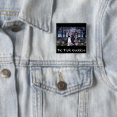 De Triple Goddess Vierkante Button 5,1 Cm (In situ)