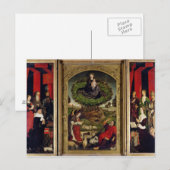 De triptych van Mozes en de verbrande Struik Briefkaart (Voorkant / Achterkant)
