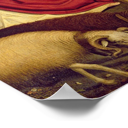 De triptych van Mozes en de verbrande Struik Poster (Hoek)