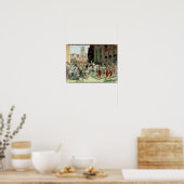 De Triumphal-aankomst in Rotterdam Poster (Keuken)