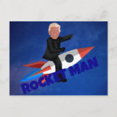 De troef berijdt een Raket Briefkaart (Voorkant)