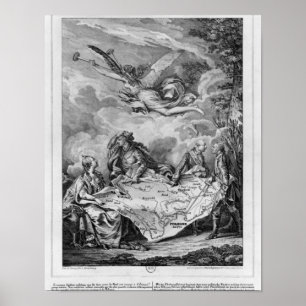 De Troelfth Cake, eerste verdeling van Polen Poster