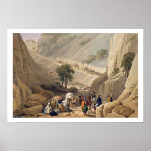 De troepen die uit het Narrow Part van De Poster