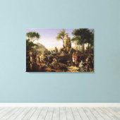 De troepen van de Nijlbank hebben hun werk gestaak Canvas Afdruk (Insitu (Houten vloer))