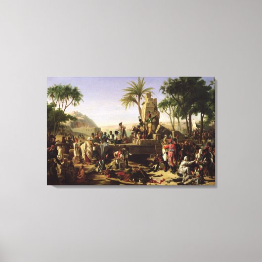 De troepen van de Nijlbank hebben hun werk gestaak Canvas Afdruk (Voorkant)